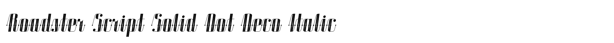 Roadster Script Solid Dot Deco Italic image